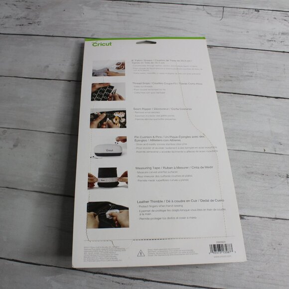 Cricut Sewing Tool Kit Scissors Leather Thimble Seam Ripper Pin Cushion - Picture 6 of 6